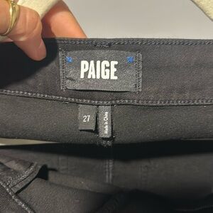 Paige leather like jeans
